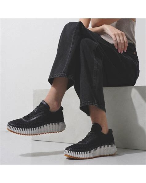 chloe nama sneaker black